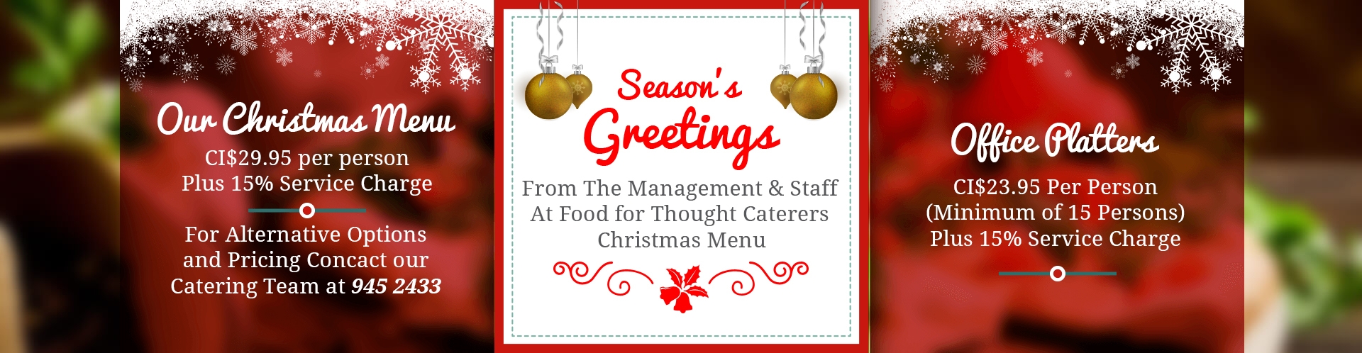 Professional Catering Services - Food For Thought